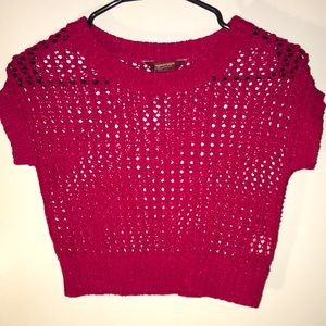 Arizona fuchsia crochet sweater ~ Girl’s sz 8